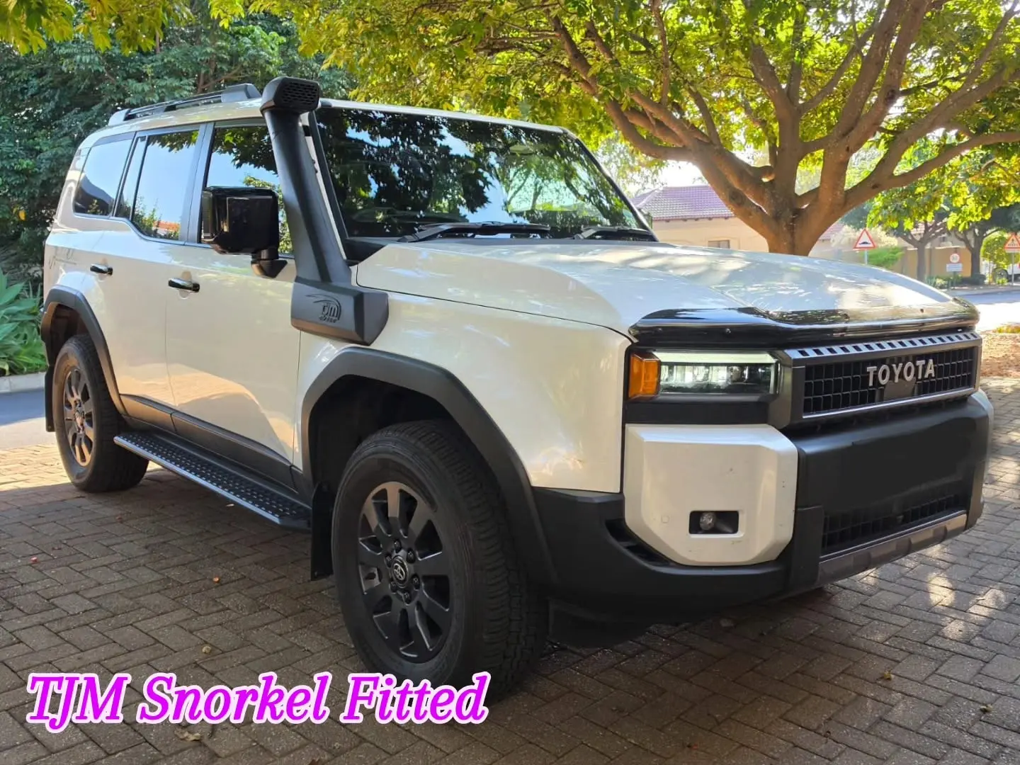 New Prado fitted with a TJM snorkel kit.